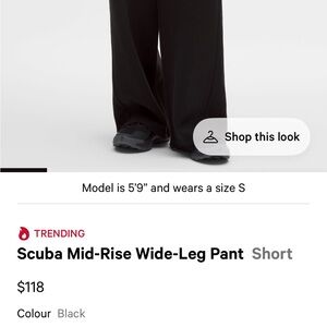 Lululemon scuba Wide-Leg Pants